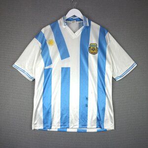 Argentina Football Jersey Mens Vintage Size Medium Thrashed condition